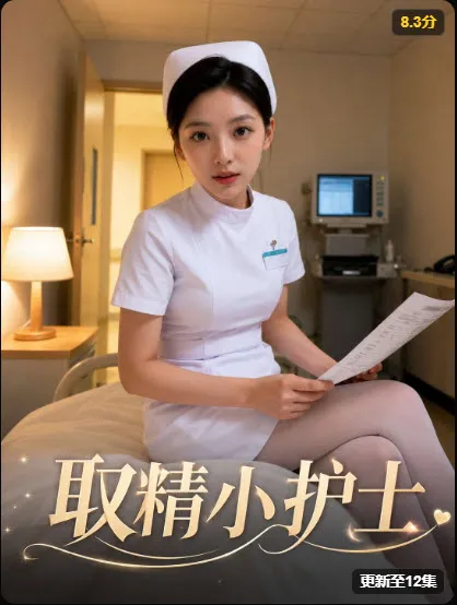 青春剧海报：穿白色吊带裙的女孩在灯笼光影下抬眼望向镜头